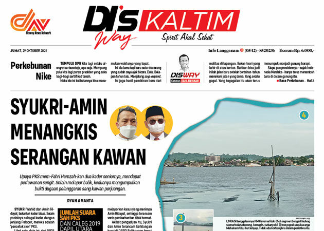 Disway Kaltim Edisi Cetak 29 Oktober 2021