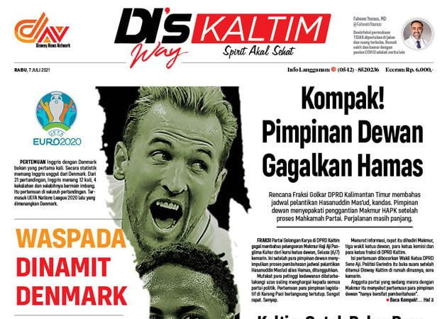 Disway Kaltim Edisi Cetak 7 Juli 2021