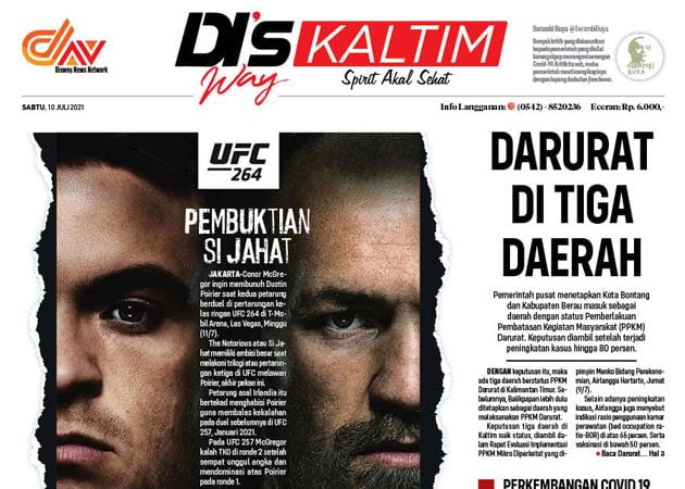 Disway Kaltim Edisi Cetak 10 Juli 2021