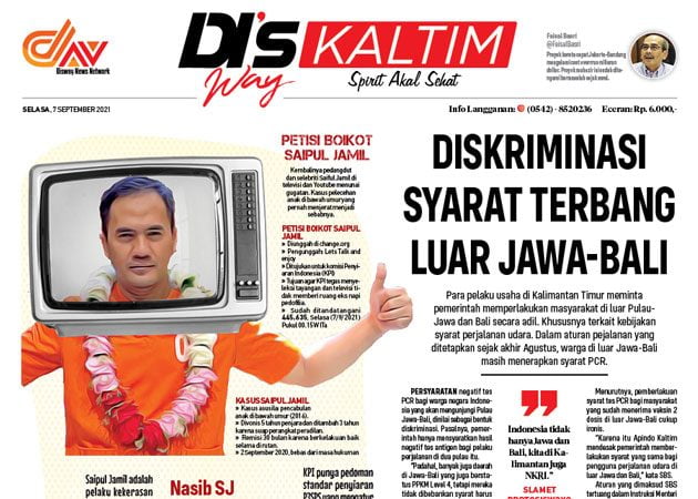 Disway Kaltim Edisi Cetak 7 September 2021