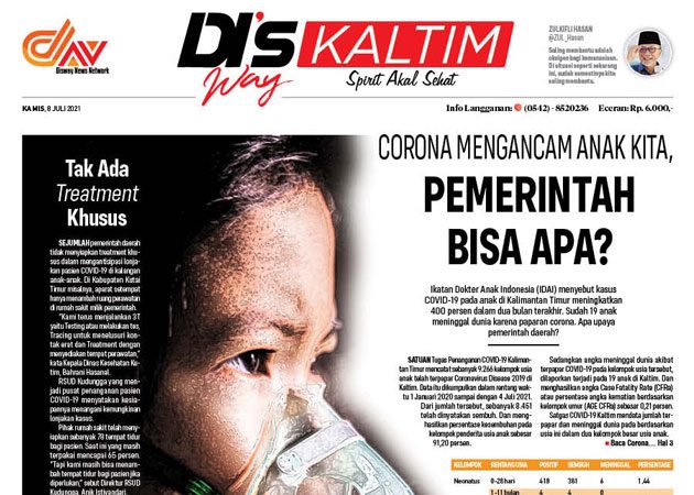 Disway Kaltim Edisi Cetak 8 Juli 2021