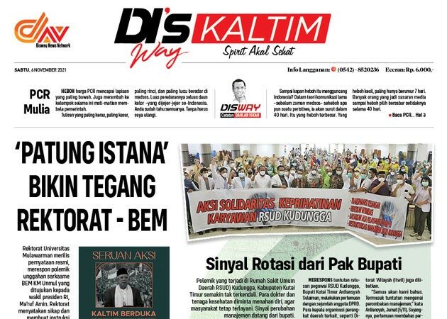 Disway Kaltim Edisi Cetak 6 November 2021