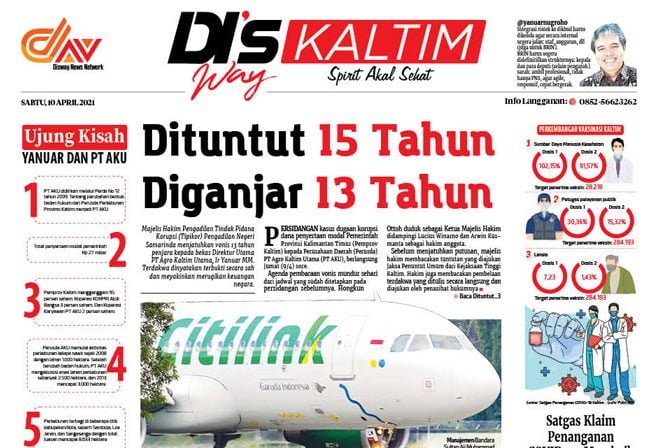 Disway Kaltim Edisi Cetak 10 April 2021