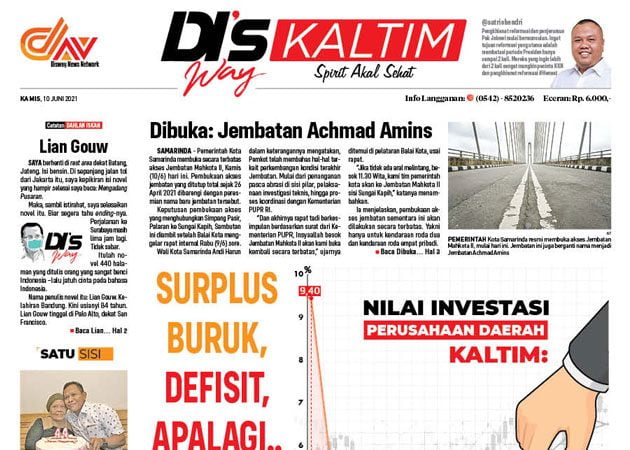 Disway Kaltim Edisi Cetak 10 Juni 2021