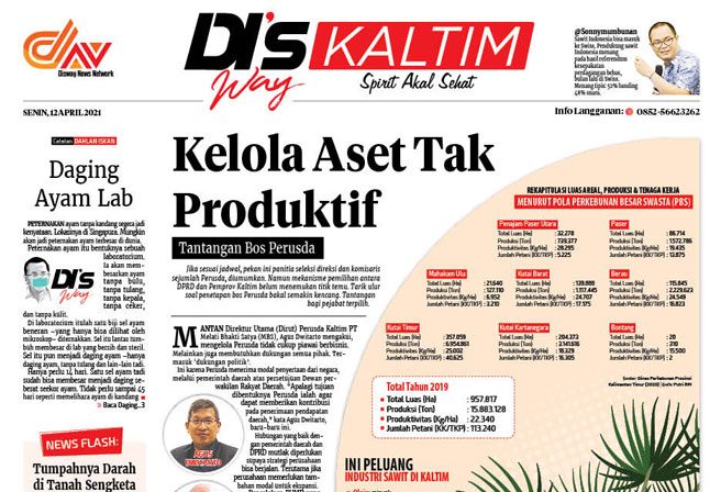 Disway Kaltim Edisi Cetak 12 April 2021