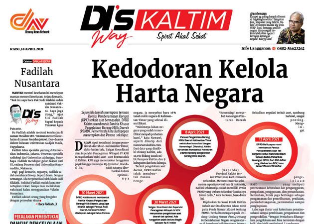 Disway Kaltim Edisi Cetak 14 April 2021