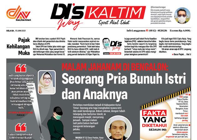 Disway Kaltim Edisi Cetak 16 Juni 2021