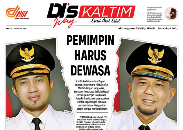 Disway Kaltim Edisi Cetak 14 Agustus 2021