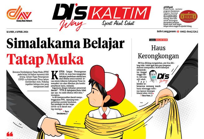 Disway Kaltim Edisi Cetak 1 April 2021