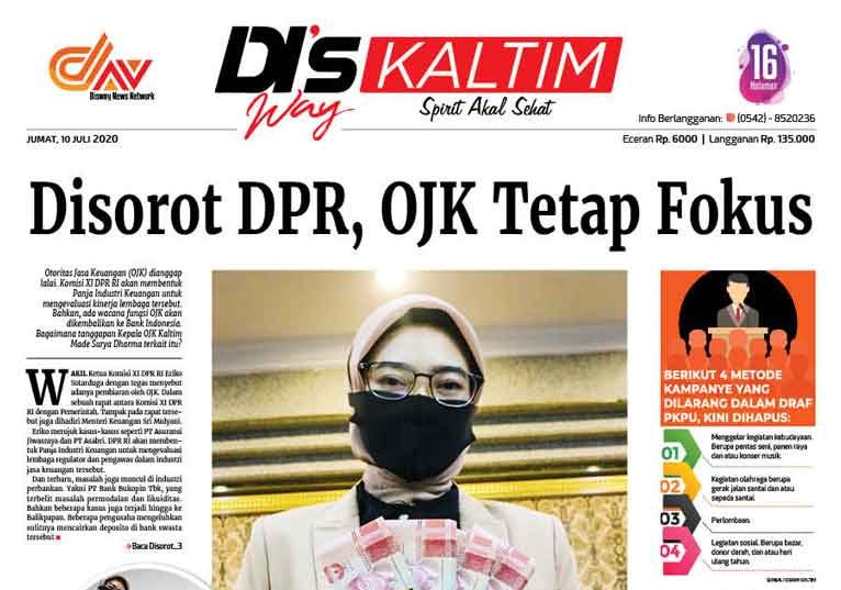 Disway Kaltim Edisi Cetak 10 Juli 2020