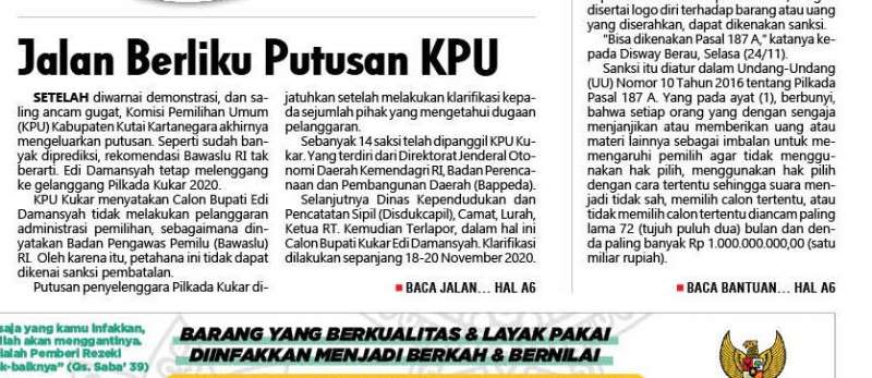 Jalan Berliku Putusan KPU