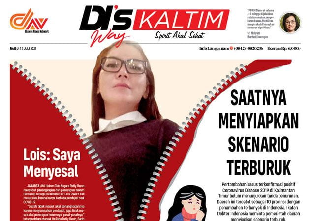 Disway Kaltim Edisi Cetak 14 Juli 2021