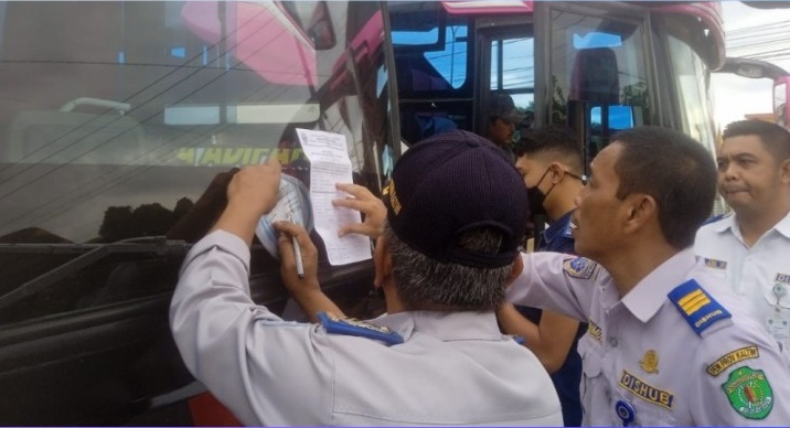 Dishub Kaltim Gelar Ramp Check Angkutan Mudik Idul Fitri 1444 H