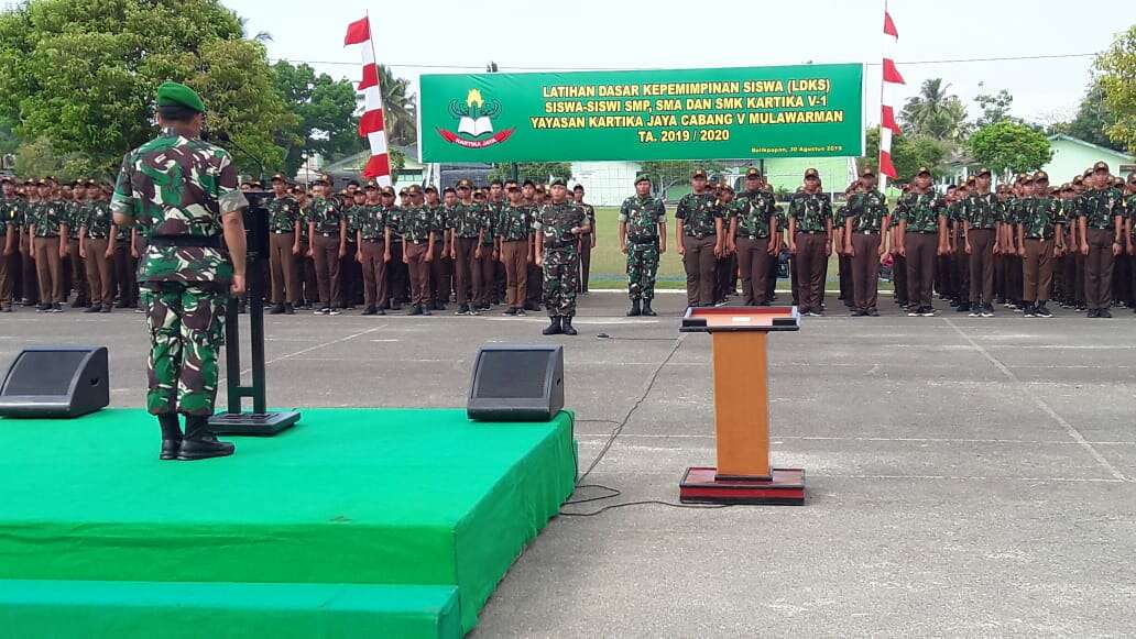 Pangdam Buka Latihan Dasar Kepemimpinan Bagi 968 Pelajar Kartika