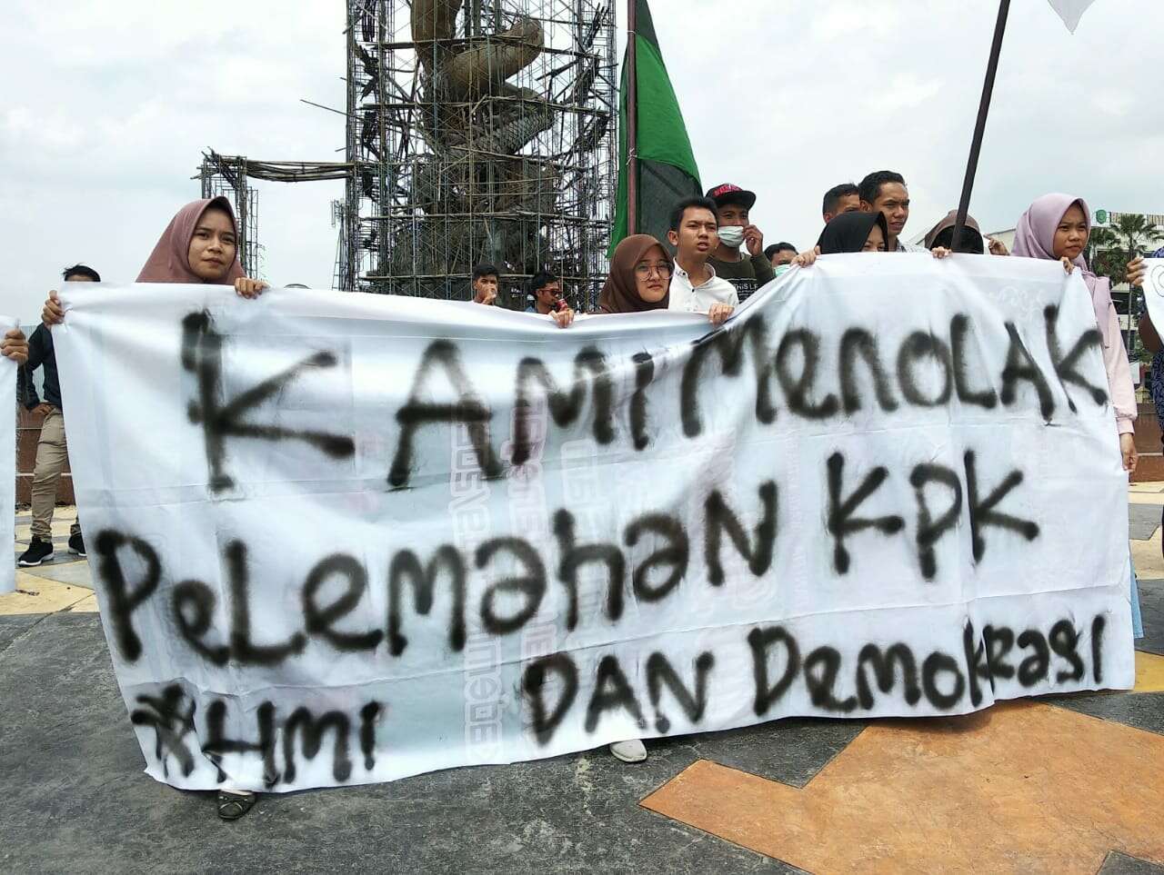 Aksi Menolak Revisi  UU KPK dan RKUHP Berlanjut