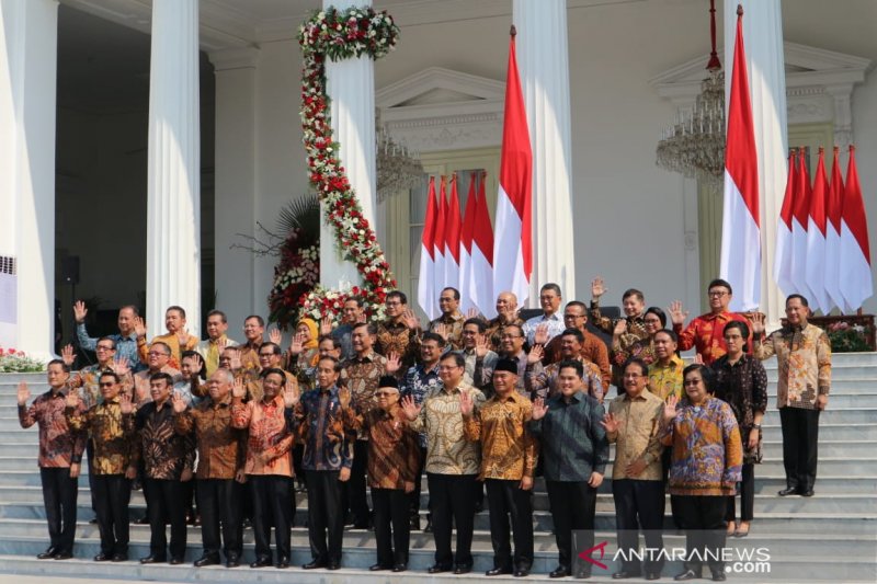 Jokowi Umumkan Susunan Menteri Kabinet Indonesia Maju, Berikut Daftarnya