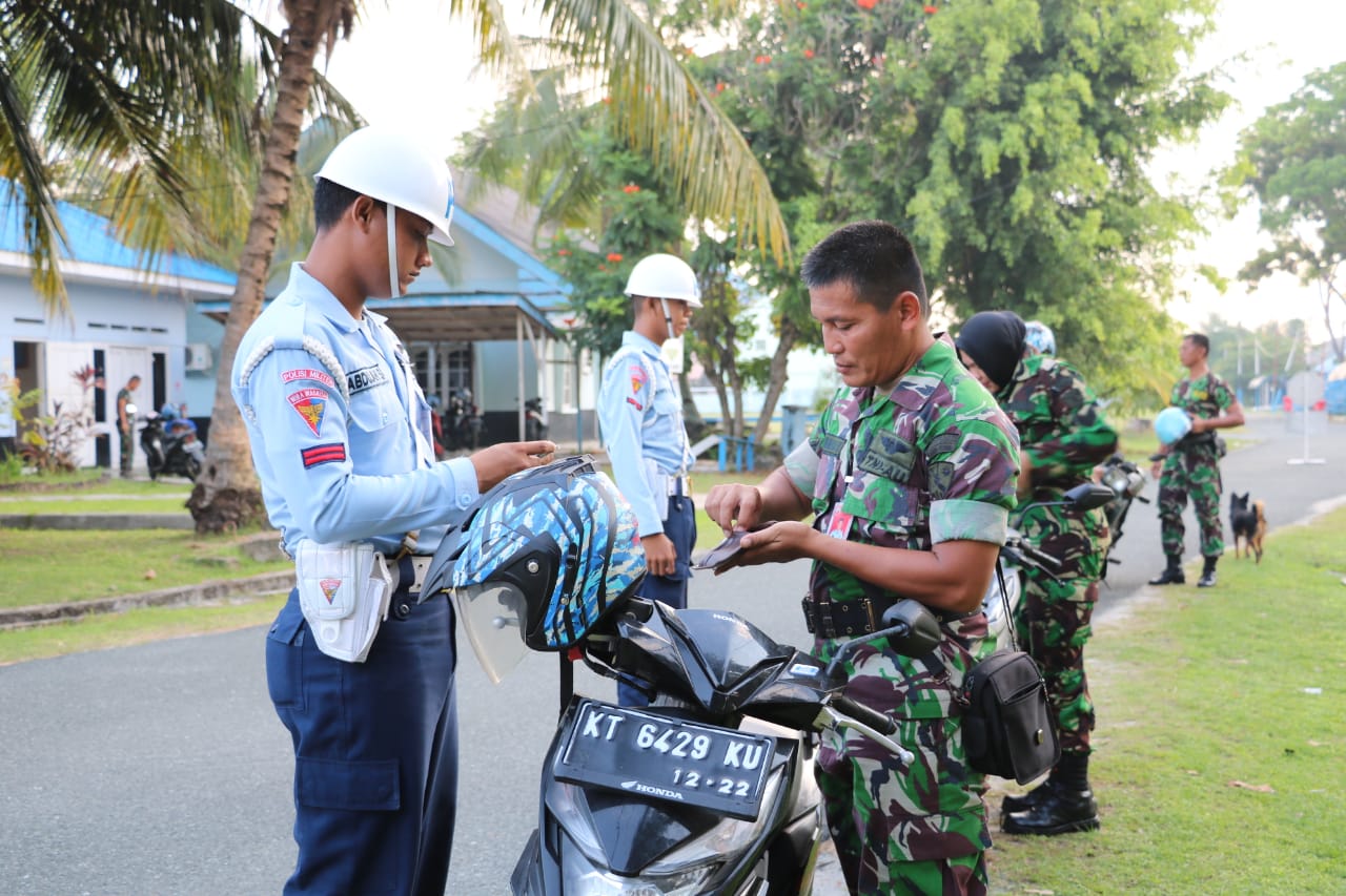 Pekan Disiplin, Satpom AU Lanud Dhomber Gelar Operasi Gaktib