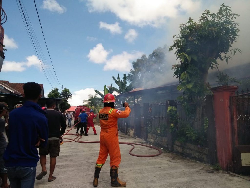 Rumah Karantina Pekerja Jargas di Balikpapan Terbakar