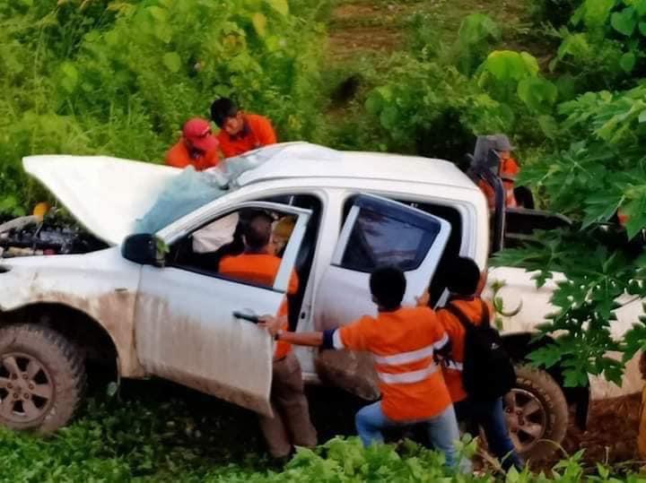 Lakalantas di Bengalon, Bus Karyawan Nyungsep Masuk Jurang