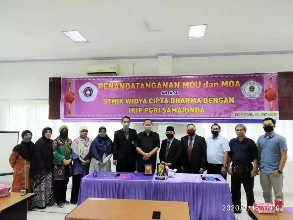 Perkuat Pembelajaran Daring, STMIK Wicida MoU dengan IKIP PGRI Kaltim