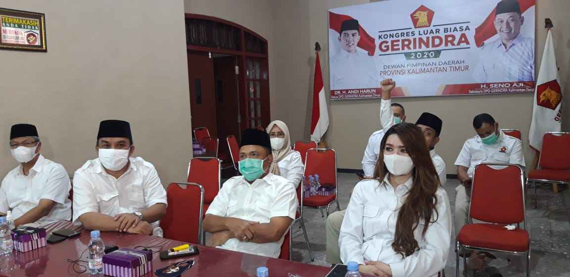 Ikuti Konferensi Luar Biasa (KLB) Secara Online, Gerindra Kaltim Tunggu Arahan Lanjutan Prabowo Terkait Pilkad