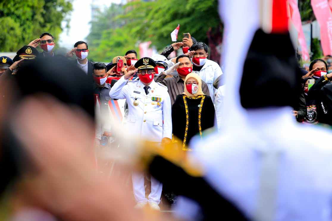 Upacara Bendera di 15 Titik Diguyur Hujan, Sikap Sempurna Tetap Diutamakan