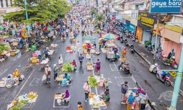 Mobilitas Orang di Tempat Belanja Mendekati Normal