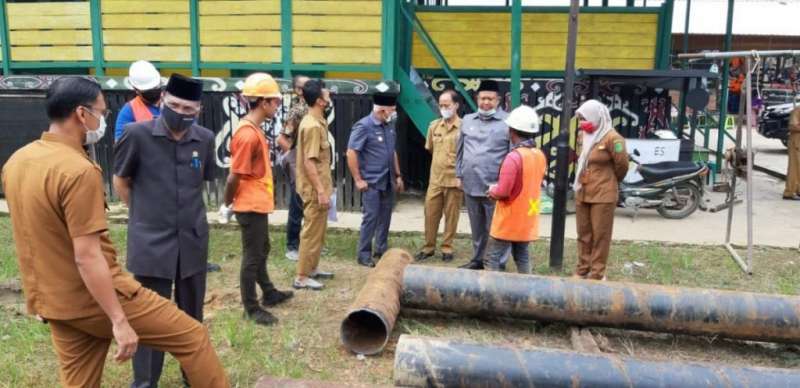 Konstruksi Jembatan Darurat Tabang Mulai Dikerjakan