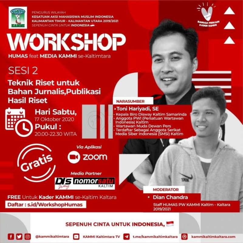 PW KAMMI Kaltimtara Gelar Workshop Jurnalistik