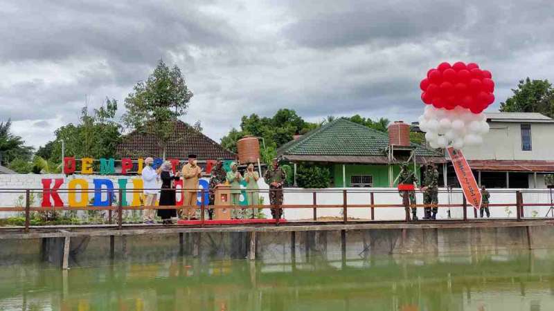 Kodim 0906/Tenggarong Bangun Demplot Pertanian Terpadu Organik