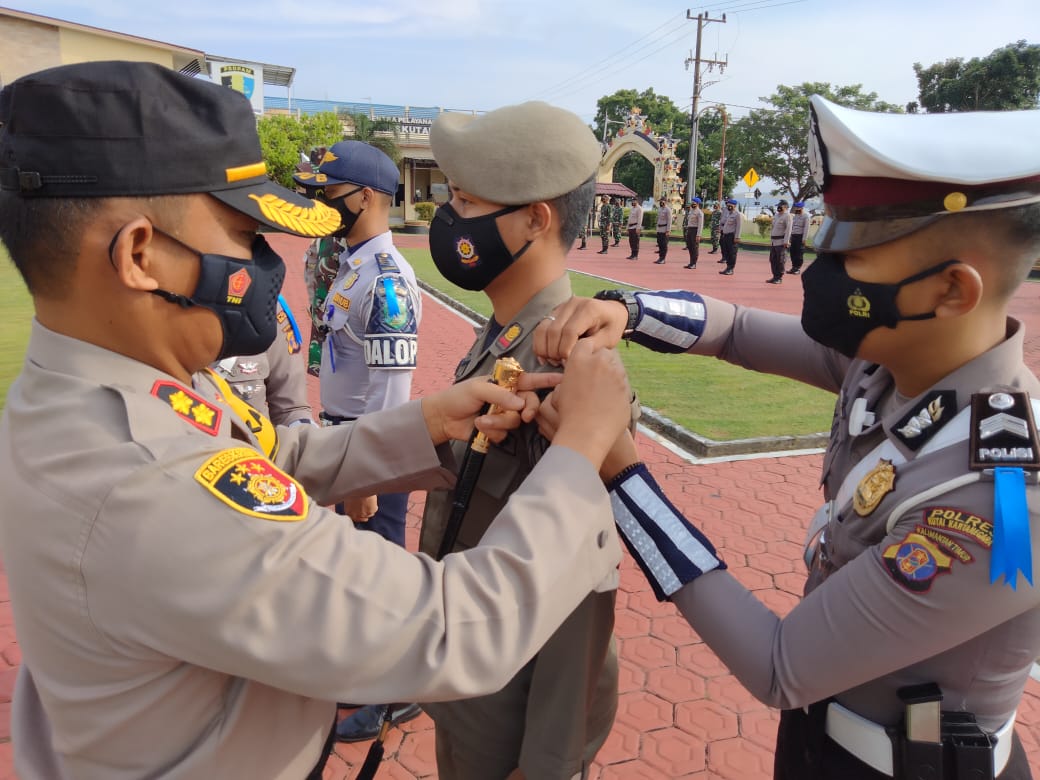 Polres Kukar Gelar Apel Gabungan