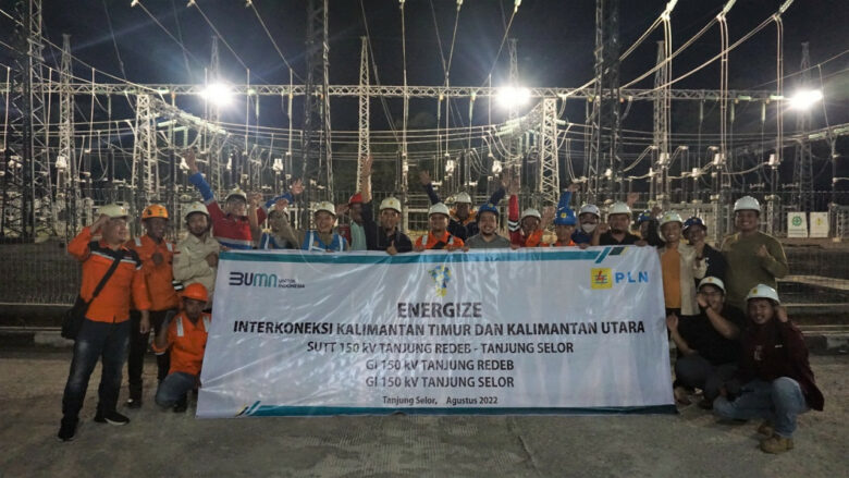 PLN UIP KLT Tuntaskan Energize SUTT 150kV Tanjung Redeb-Tanjung Selor