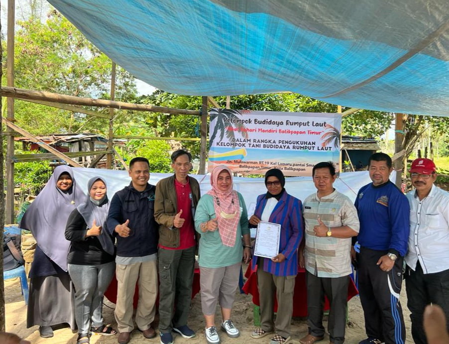 Kelompok Pembudidaya Rumput Laut Balikpapan Dikukuhkan