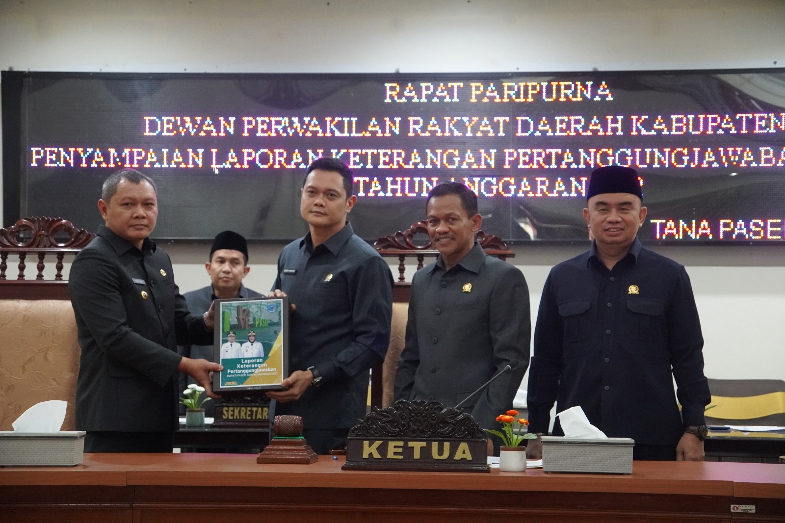 DPRD Paser Terima LKPj Bupati, Capaian Bakal Dievaluasi