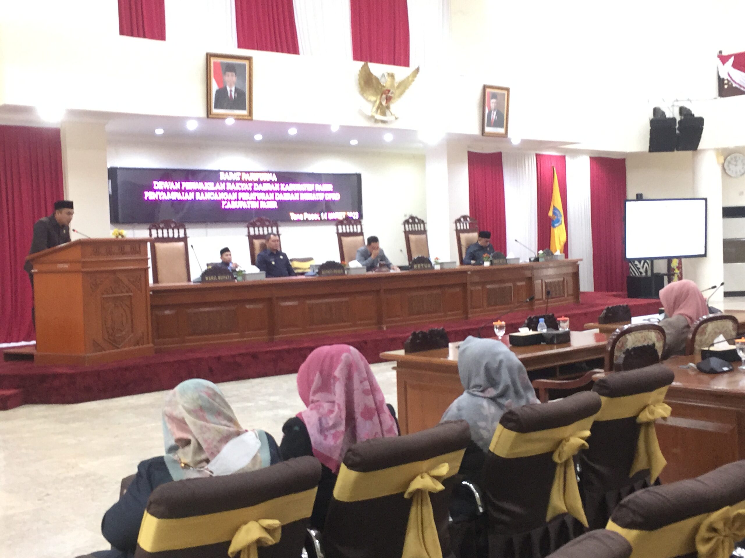 DPRD Paser Sampaikan Latar Belakang Dua Raperda Inisiatif