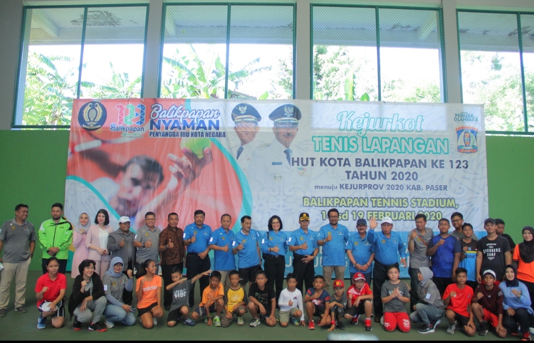 Kejurkot Tenis Meriahkan HUT ke-123 Kota Balikpapan