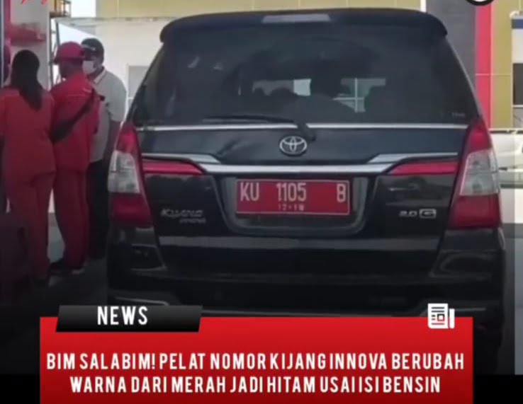 Ditlantas Polda Kaltim Telusuri Mobil Ganti Nopol di SPBU