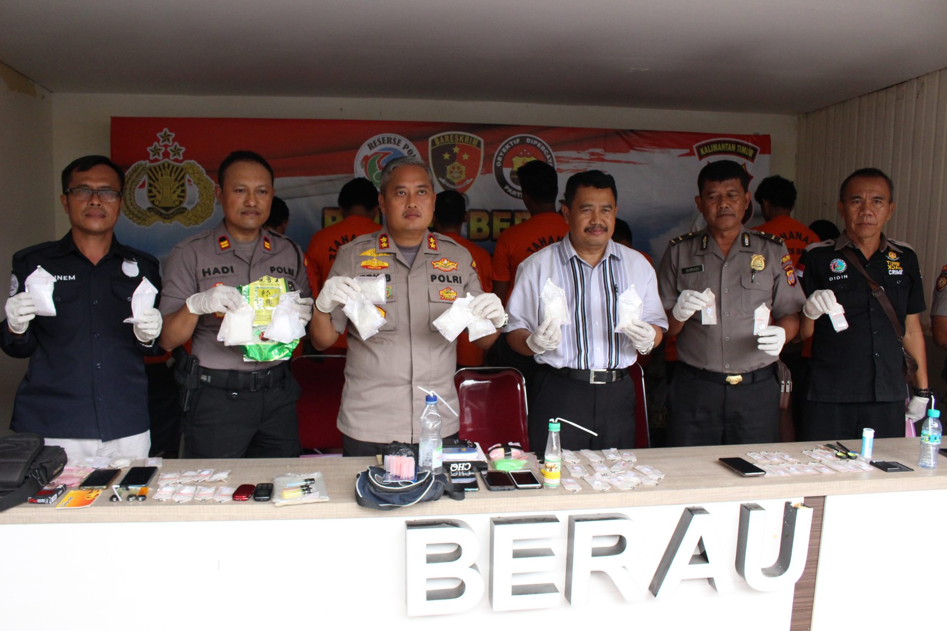 Polres Berau Ungkap Peredaran Sabu 689,57 Gram