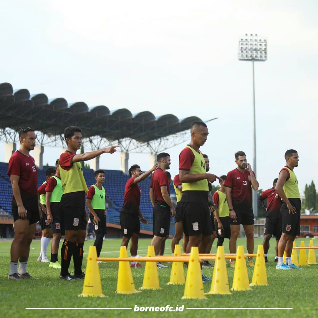 Latihan Perdana Borneo Tanpa Edson Tavarez