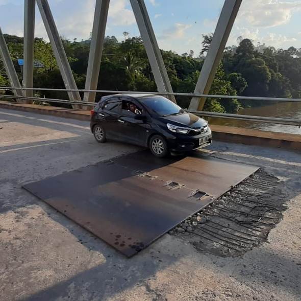 Jembatan Kelay Mendesak Diperbaiki