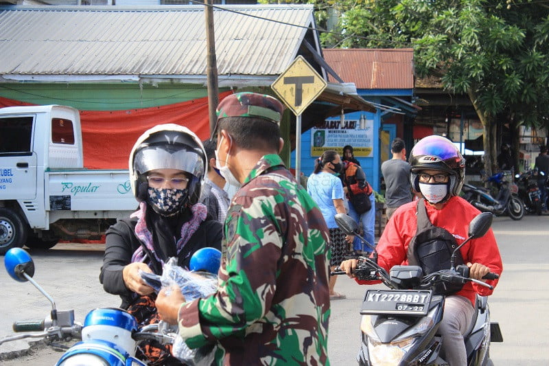 Langkah Preventif Terus Dilakukan Kodim 0906/Tenggarong Dalam Penanganan COVID-19