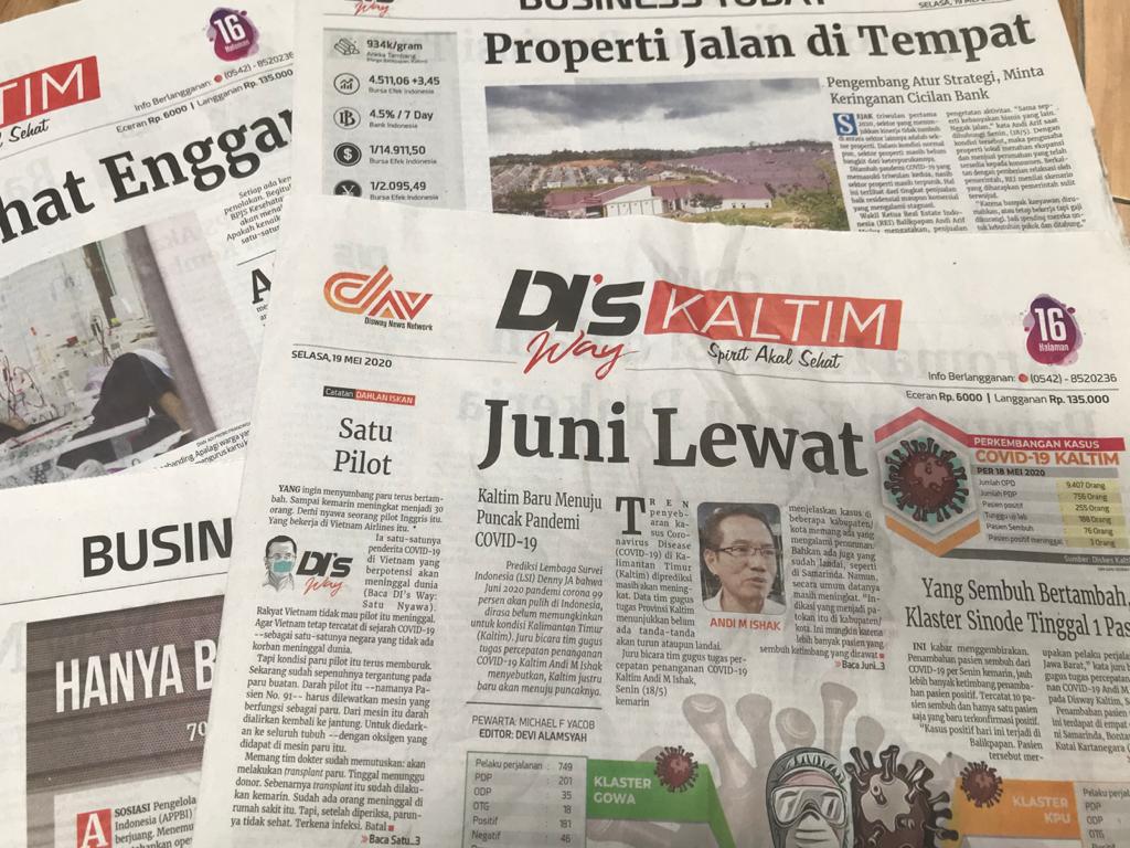 Kaltim Baru Menuju Puncak Pandemi COVID-19, Prediksi Juni Lewat..