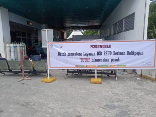 RSUD Beriman Balikpapan Tutup Sementara, Diskes: Semua RS Penuh