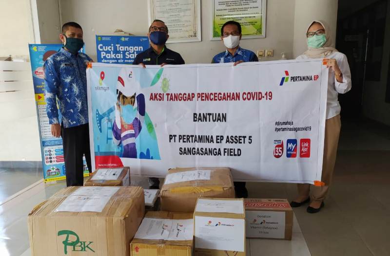 PT Pertamina EP Asset 5 Salurkan APD ke Dinas Kesehatan Kaltim