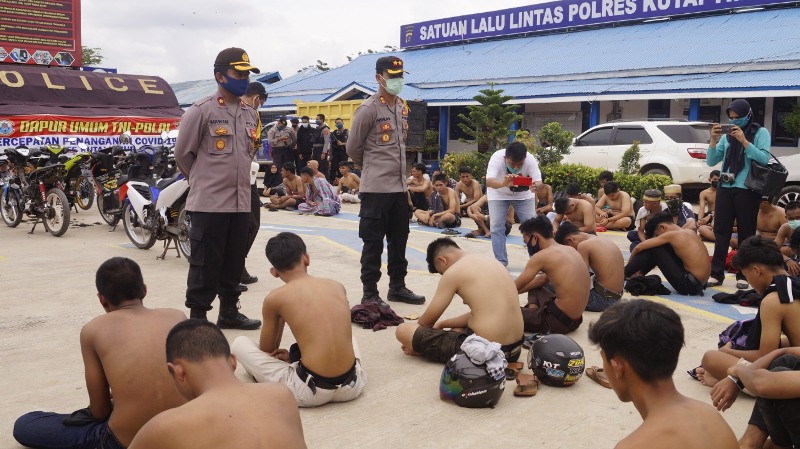 Balap Liar Sambil Nongkrong Usai Sahur, 150 Remaja di Kutim Diamankan Polisi