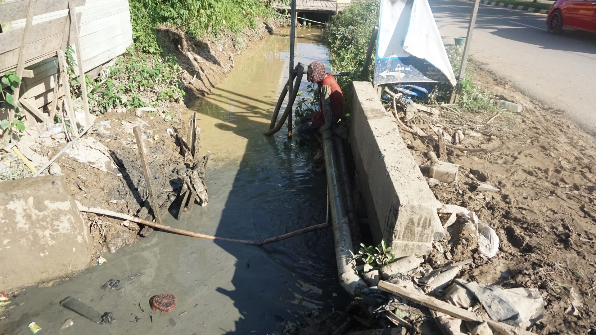 Karena Sedimen dan Sampah