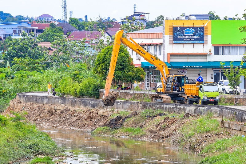 Normalisasi Sungai Ampal Berlanjut Tahun 2022