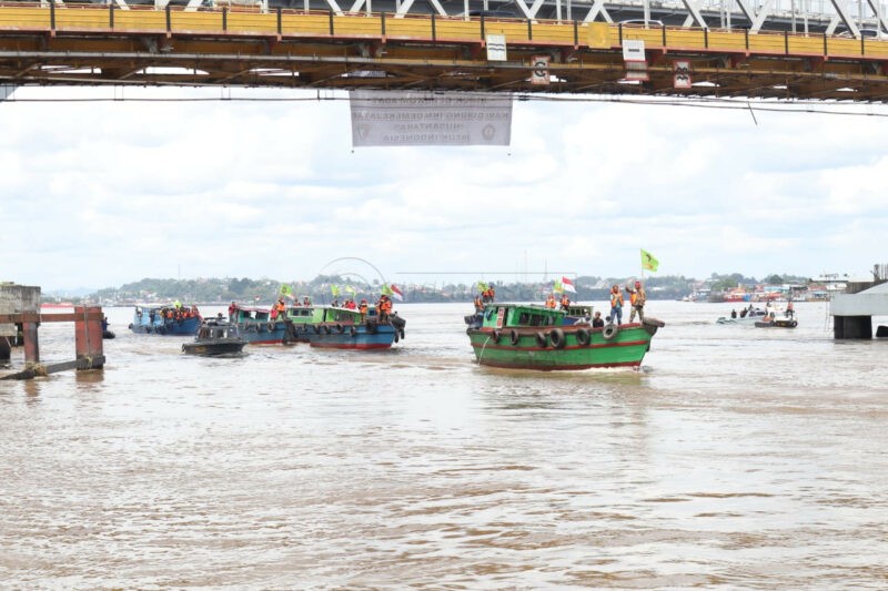 Minta Edy Mulyadi Diadili, Laskar Dayak Tutup Perairan Sungai Mahakam