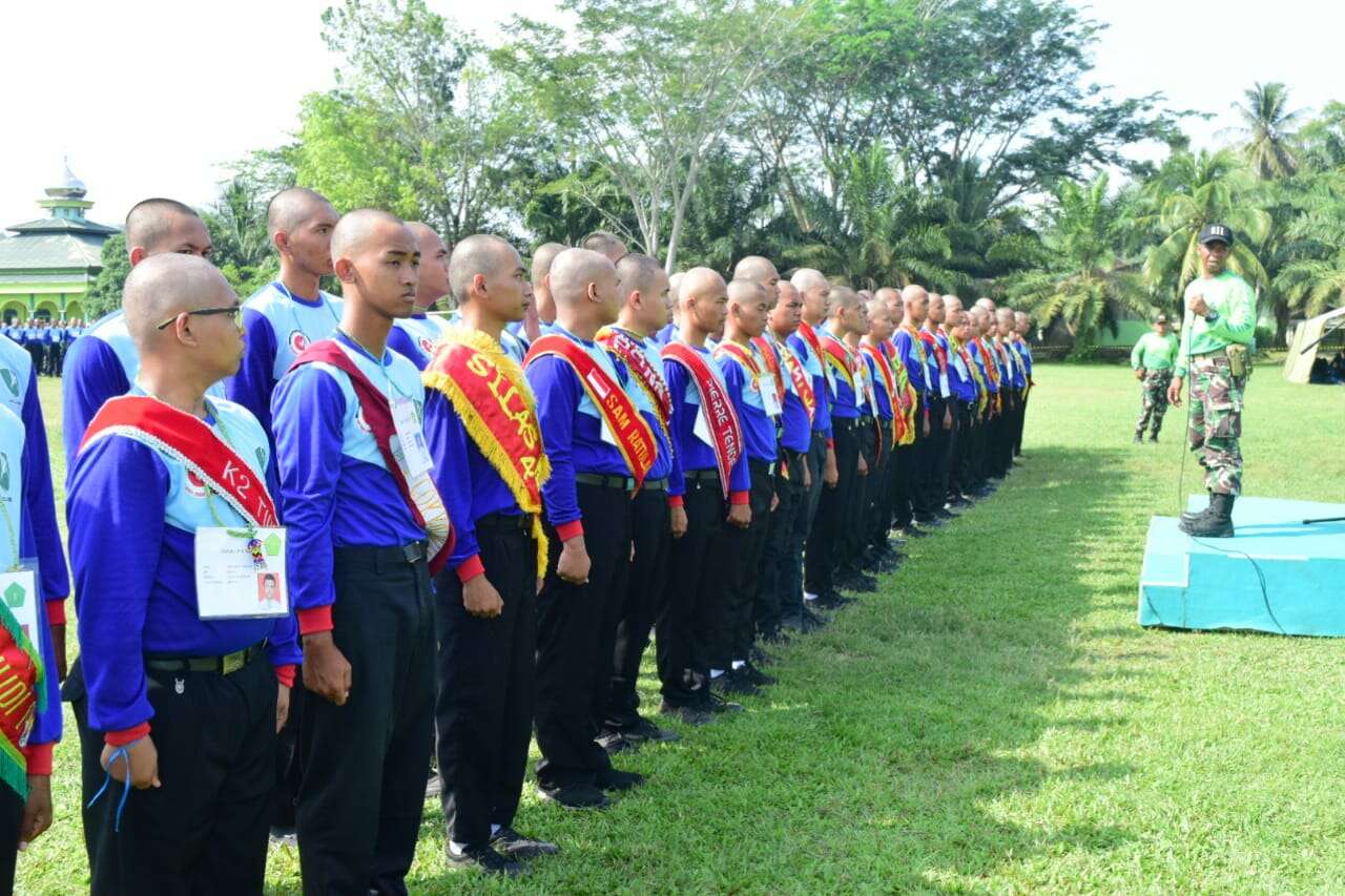 Bentuk Kedisiplinan Mahasiswa, 1617 Mahasiswa Ikut Ospek di Yonif 611/Awl