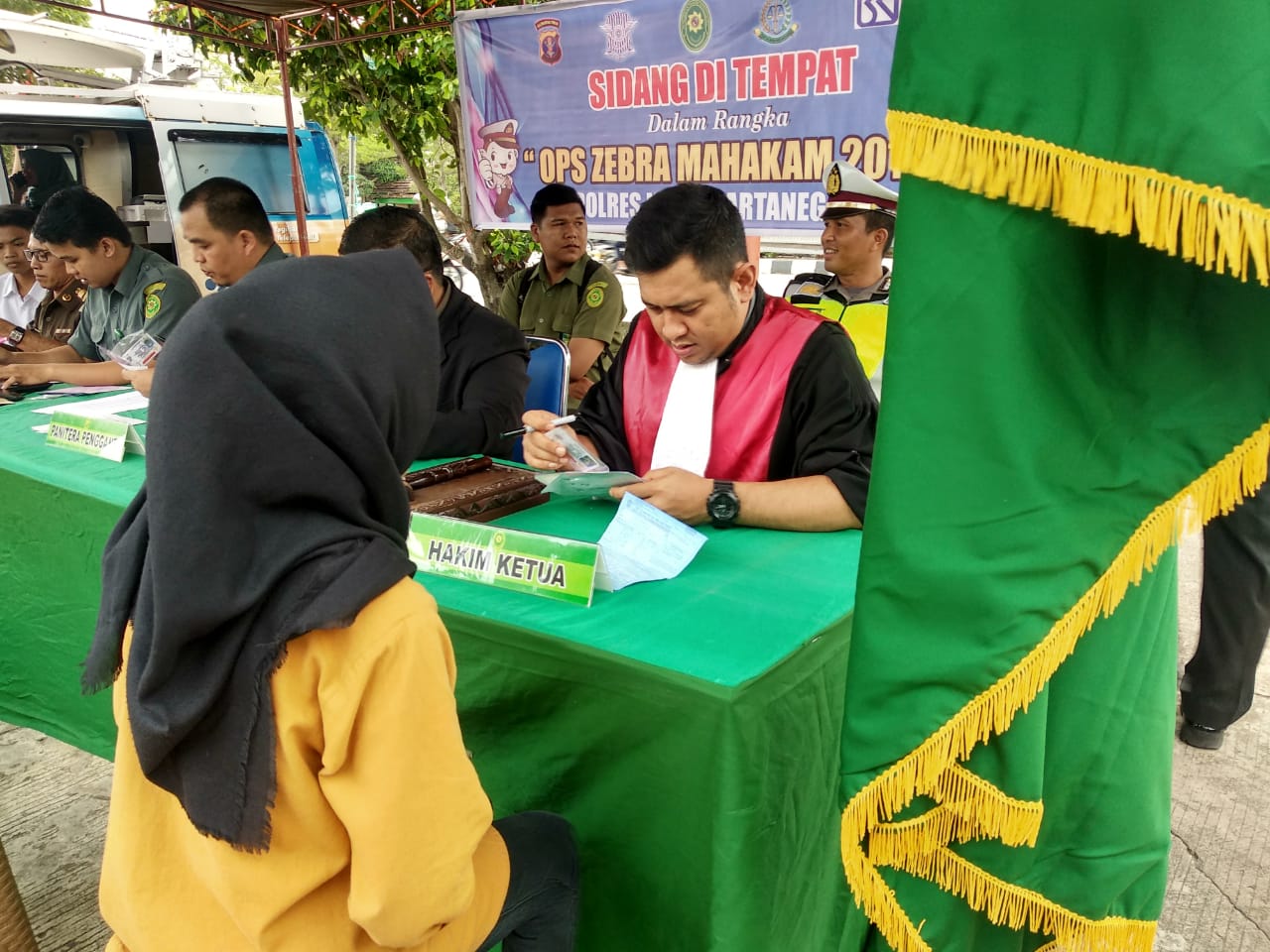 Pelanggar Lalintas Langsung Sidang di Tempat